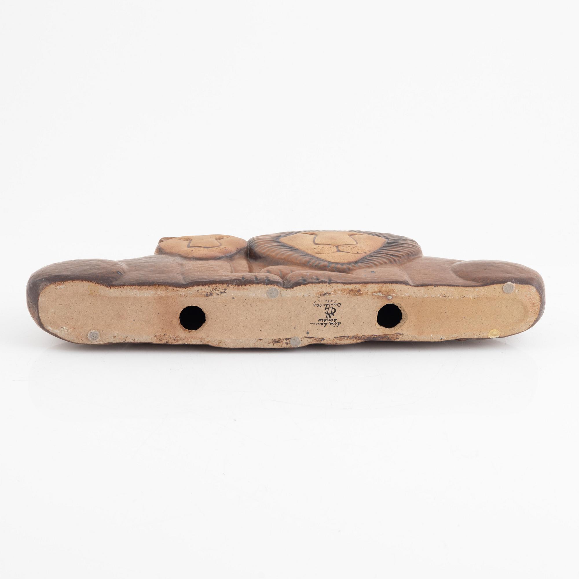 Lisa Larson, "Lejonpar" ur serien Noaks Ark, Gustavsberg studio.