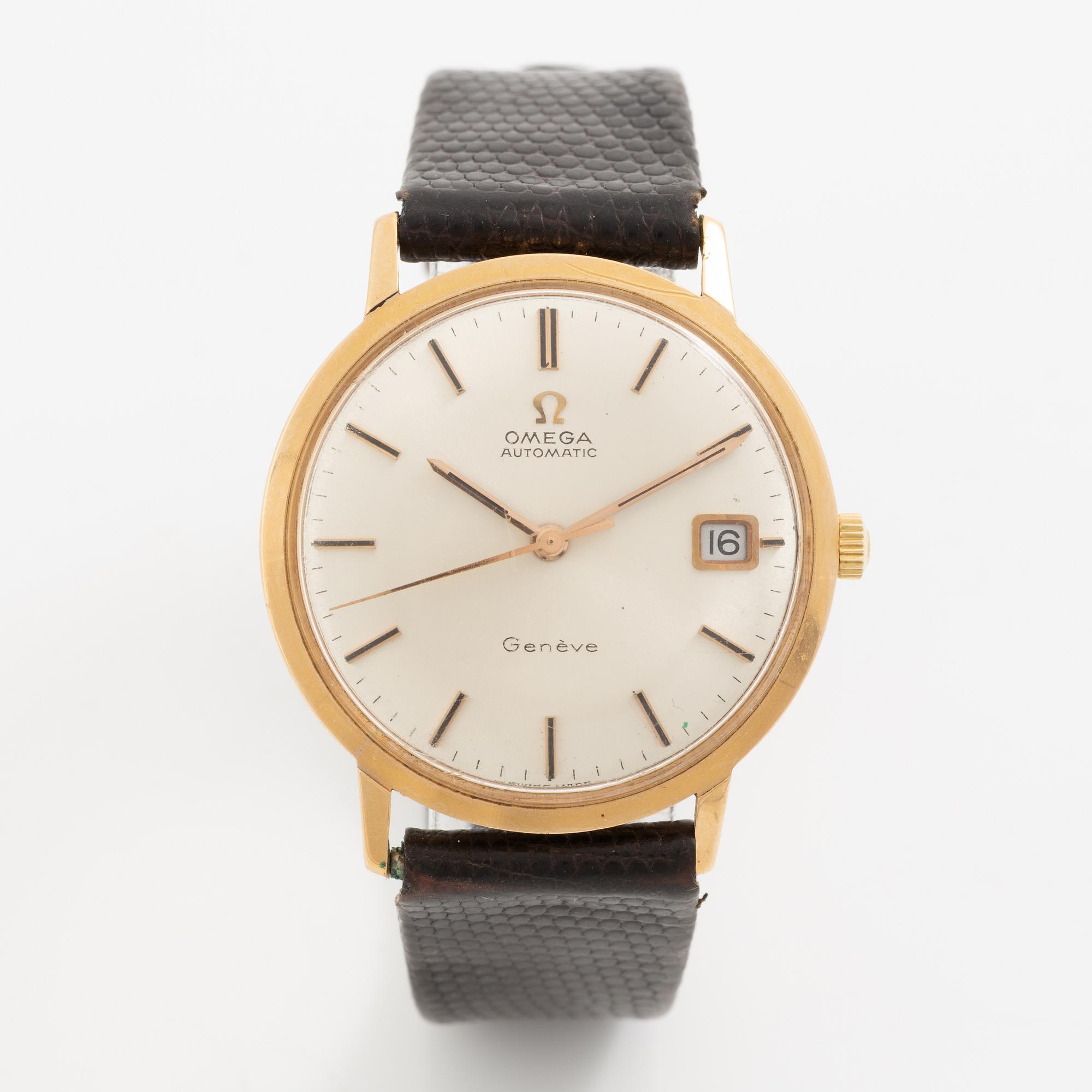 Omega, Geneve, wristwatch, 34.5 mm.