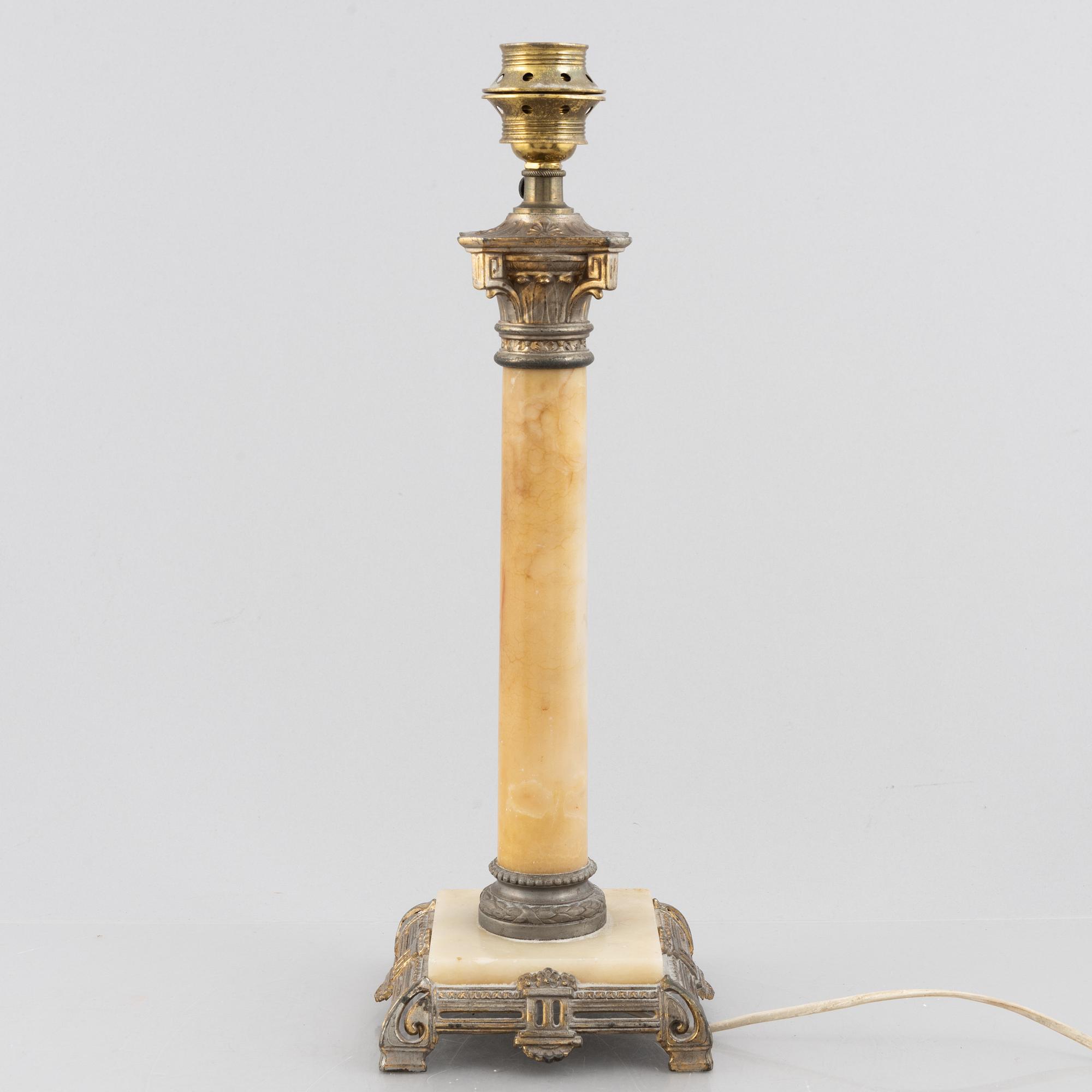 An Empire style table lamp, first half of the 20th century.