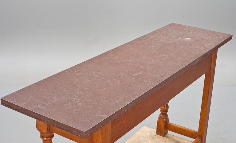 VÄGGBORD, med stenskiva, barockstil. 1900-tal.