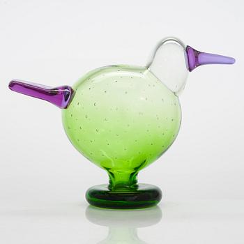 Oiva Toikka, A glass bird, signed Oiva Toikka IITTALA SCOPE 192.