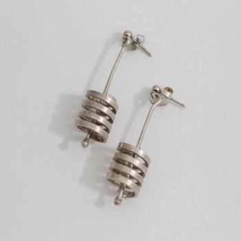 A pair of earrings by Waldemar Jonsson.