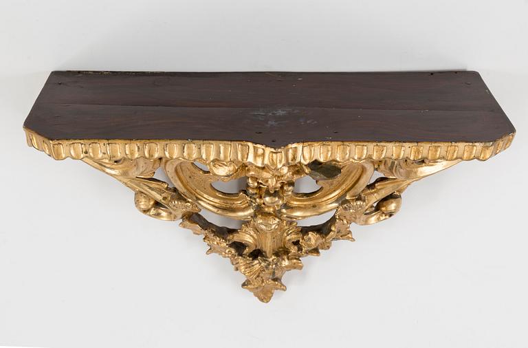 A Swedish Rococo 18th century mirror by Nils Meunier (master in Stockholm 1754-1797).
