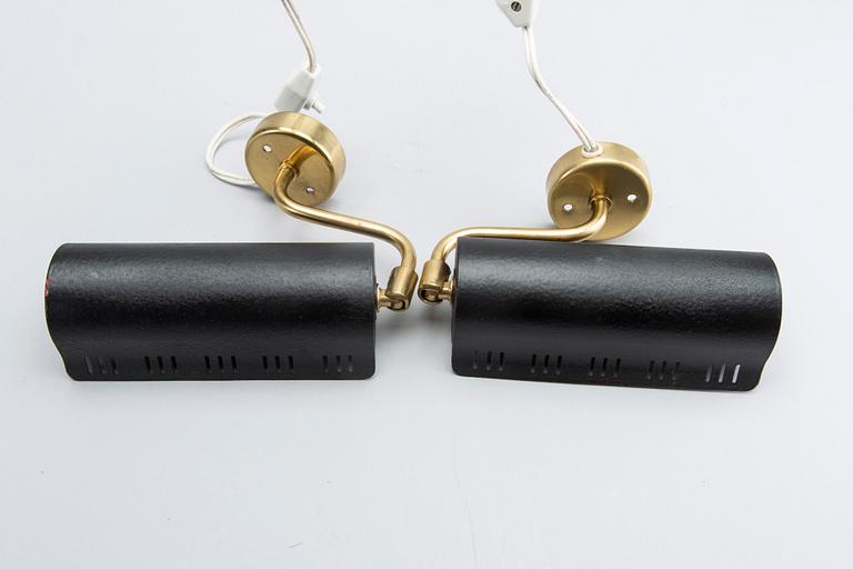 A pair of Falkenbergs wall lamps 1950/60s.