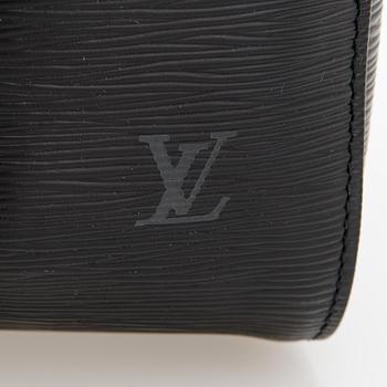 Louis Vuitton, A Black Epi Leather Keepall Bag.