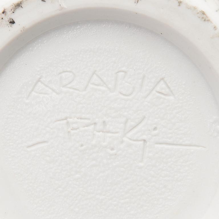 A ceramic bowl signed F.H.Kj.