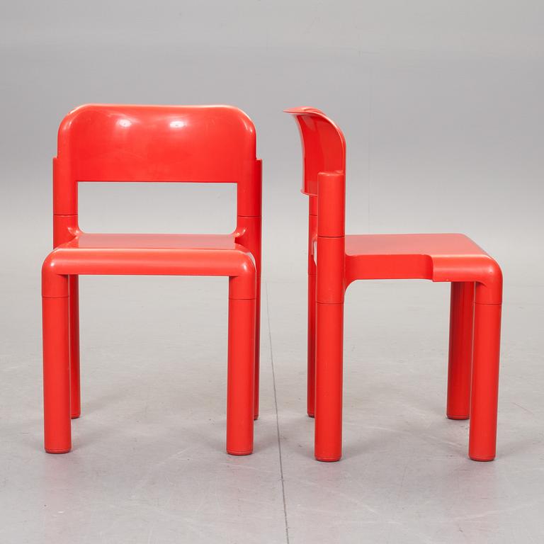 STOLAR, 6 st, Eero Aarnio, UPO Furniture, Nastola, Finland, 1970-tal.