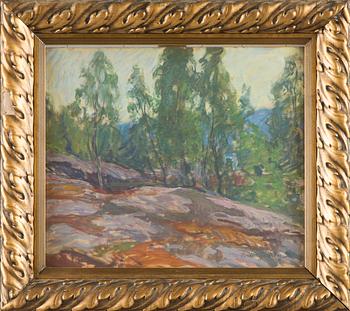 Wilho Sjöström, Landscape with Cliffs.