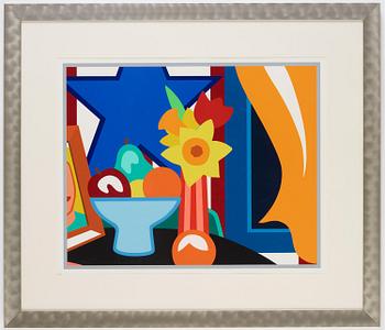 Tom Wesselmann, "Still Life with Blowing Curtain (Yellow)".