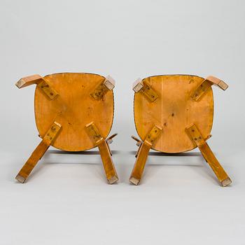 Alvar Aalto, tuoleja, 4 kpl, malli 69, O.Y. Huonekalu- ja Rakennustyötehdas A.B, 1930/40-luku.