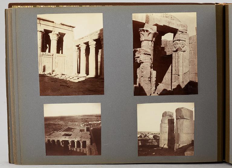 FOTOALBUM,   MEDELHAVSKRYSSNING 1905-06 MED KORVETTEN FREJA.