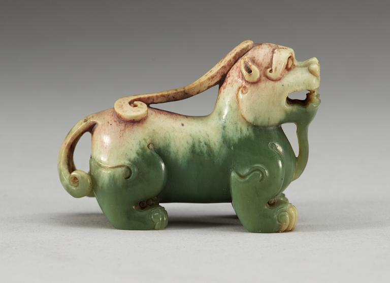 FIGURIN, nefrit. Qing dynastin.