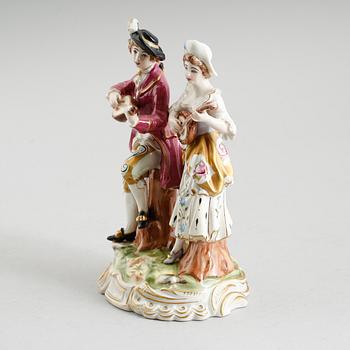 FIGURGRUPP, porslin, sannolikt Sitzendorf, 1900-talets mitt.