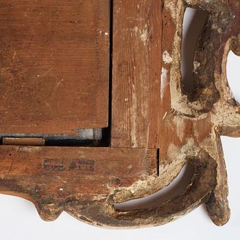 SPEGELLAMPETT, för två ljus, av Johan Åkerblad 1769 (mästare i Stockholm 1758-1799), rokoko.