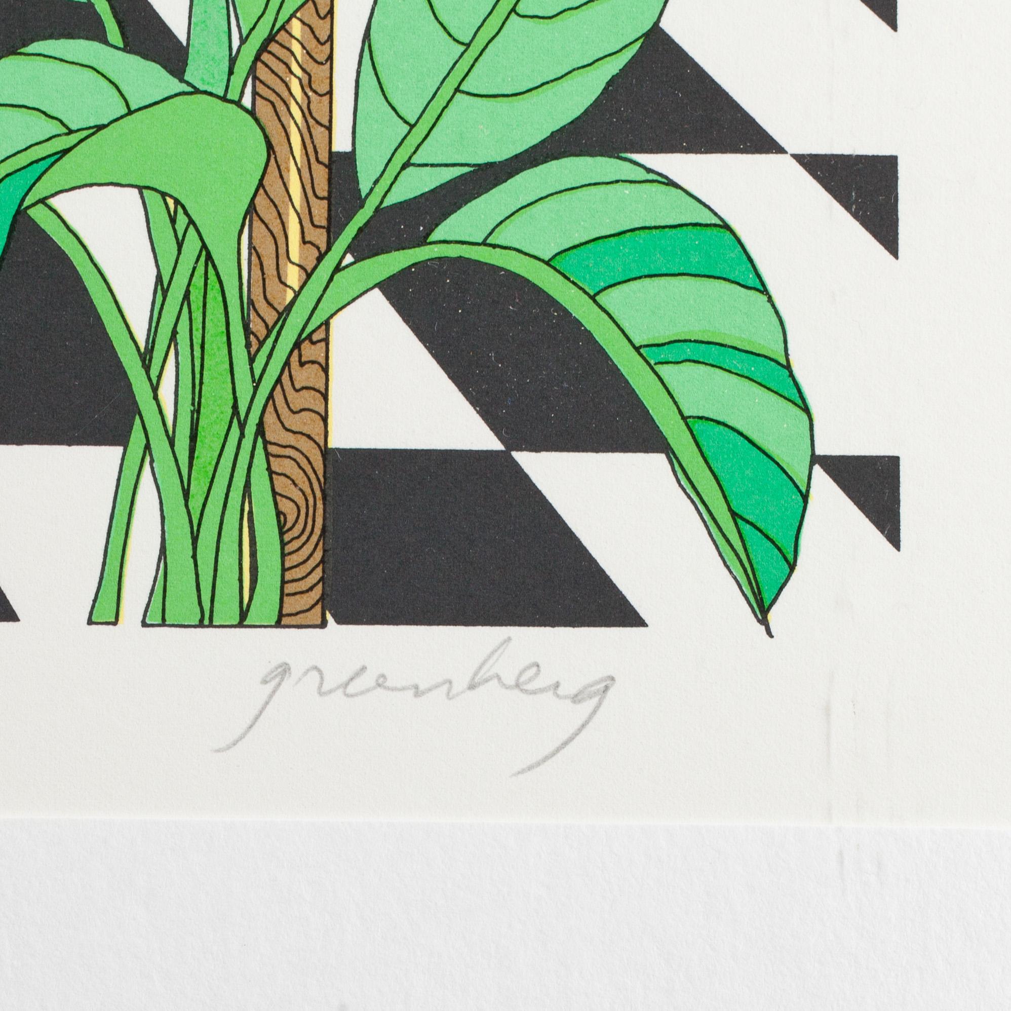 FRANCIS GREENBERG, färgserigrafier, 2 st, signerade.