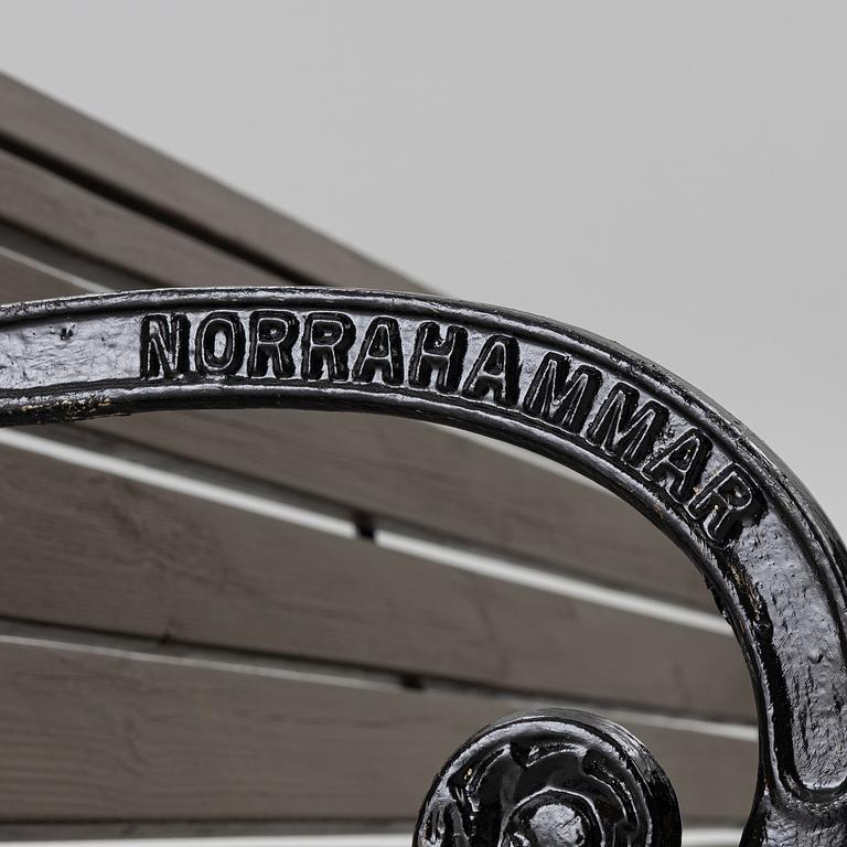 A garden bench, Norrahmmars Bruk, Sweden, later part of the 20th century.