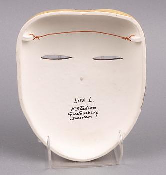 MASK, stengods, Lisa Larson, K-Studion, Gustavsberg. Sign.
