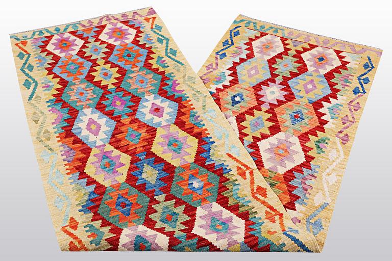 A runner, kilim, ca 314 x 80 cm.