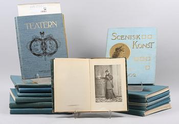 PARTI LITTERATUR OCH TIDSSKRIFTER, bl.a. Scenisk konst, sekelskiftet 1800/1900-tal.