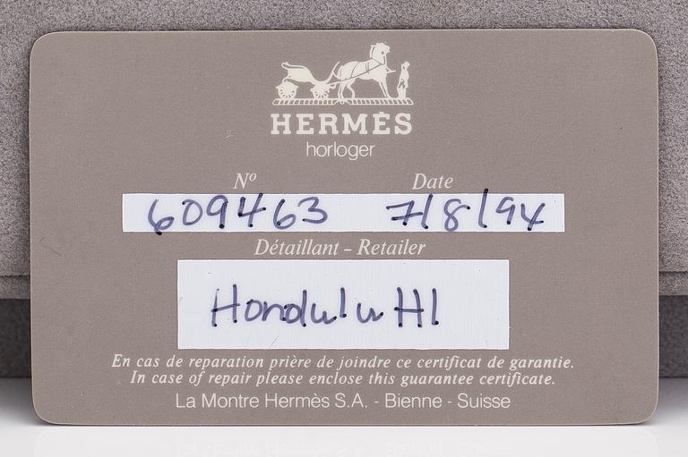 Hermès, Medor, wristwatch, 23 mm.