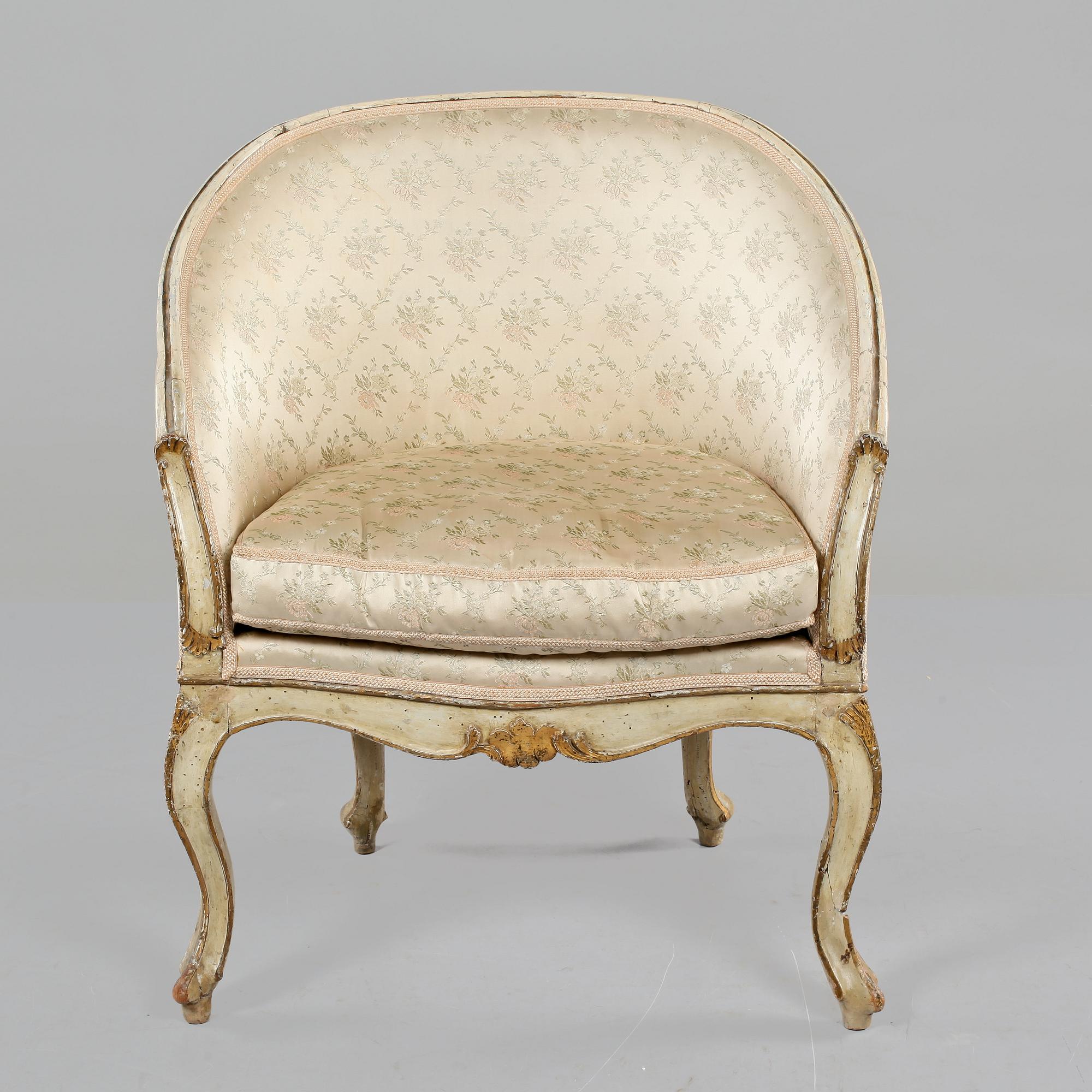 BERGÈRE, Louis XV-stil, 1800-tal.