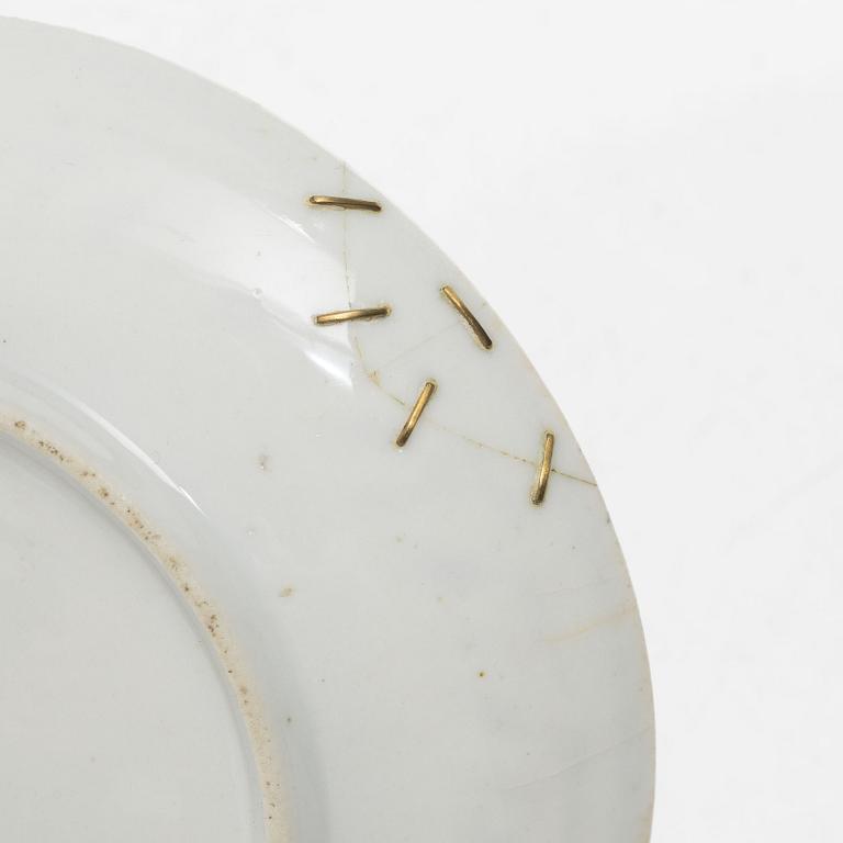 Eight cups with saucers, Late Empire, mid-19th century.