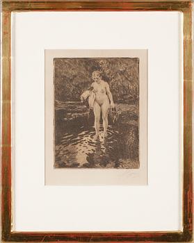 ANDERS ZORN, etsning, signerad.
