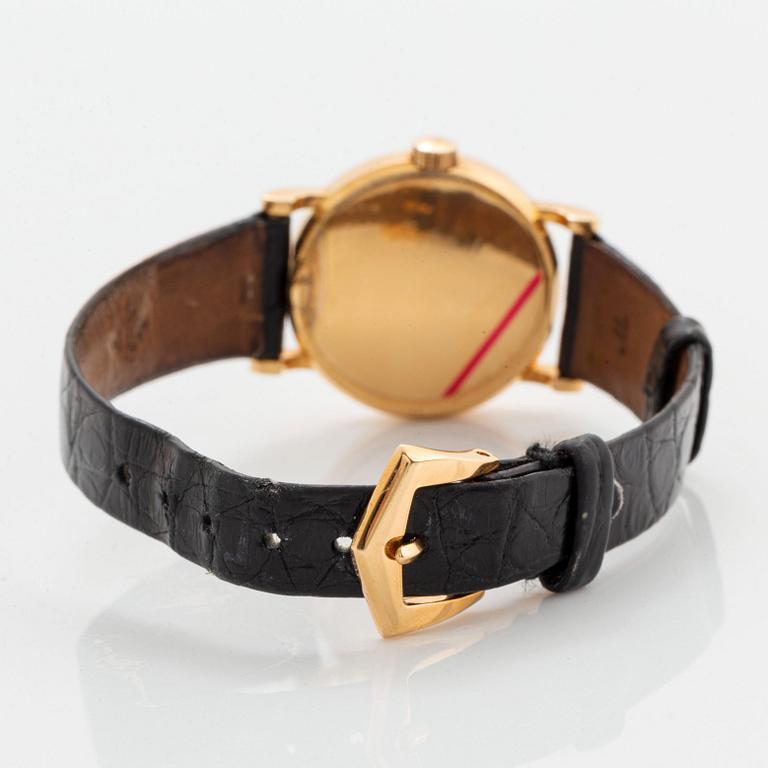 Patek Philippe, Calatrava, "Clous de Paris", wristwatch, 25 mm.