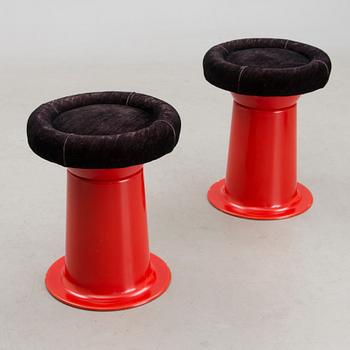 A pair of 1970s 'Saturnus' 200 stools for  Haimi, Finland.