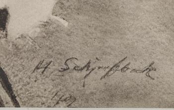HELENE SCHJERFBECK, heliogravyrer, 4 st.