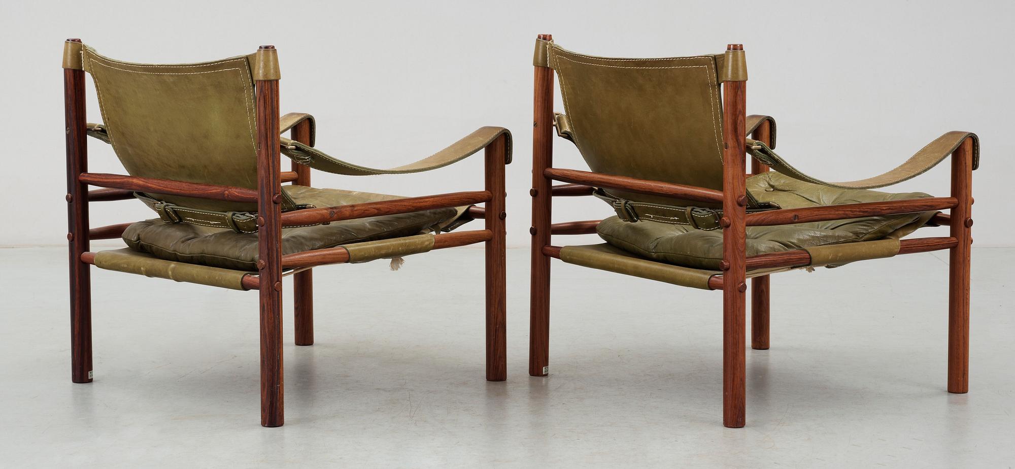 FÅTÖLJER, ett par, "Sirocco", design Arne Norell. Modellen formgiven 1964.