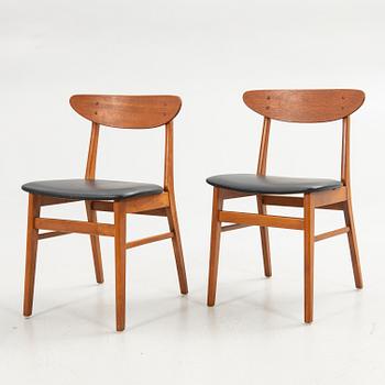 Thomas Harlev, stolar, ett par, modell 210, Farstrup, Danmark, 1960-tal.