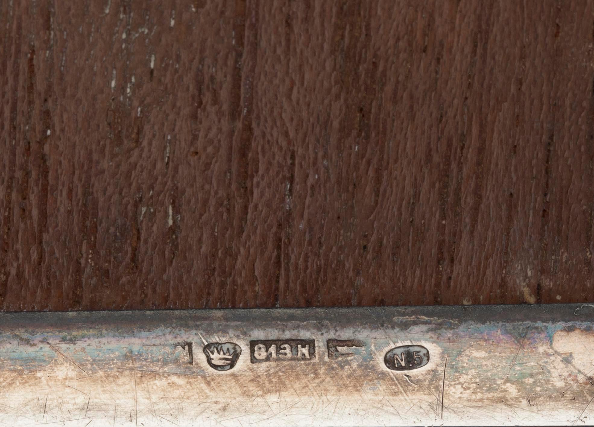 SKRIN, silver och trä, Helsingfors 1918. Vikt 327 g.