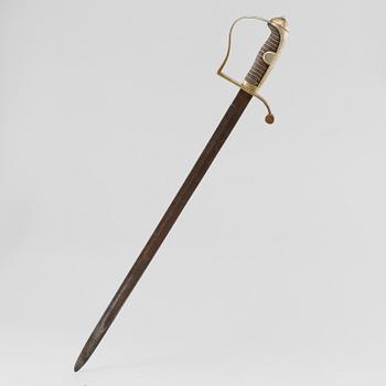 BLANKVAPEN, märkt Solingen, Danmark, omkring sekelskiftet 1800/1900.