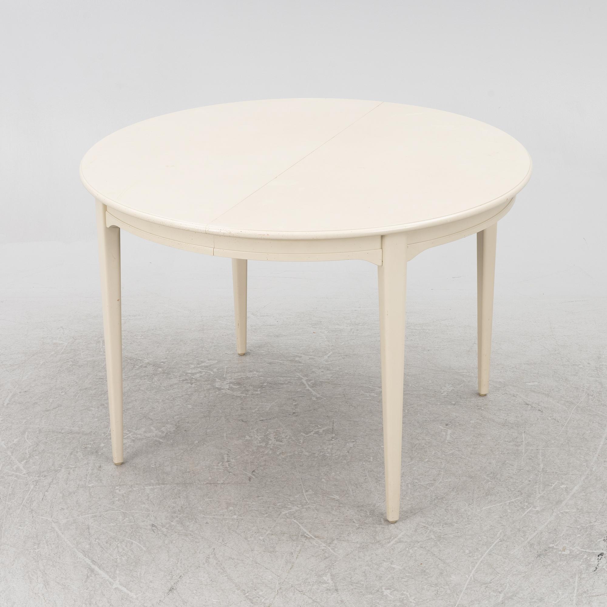 Svante Skogh, a 'Vindö' dining table and four chairs, Balders snickeri, Vaggeryd, second half of the 20th century.