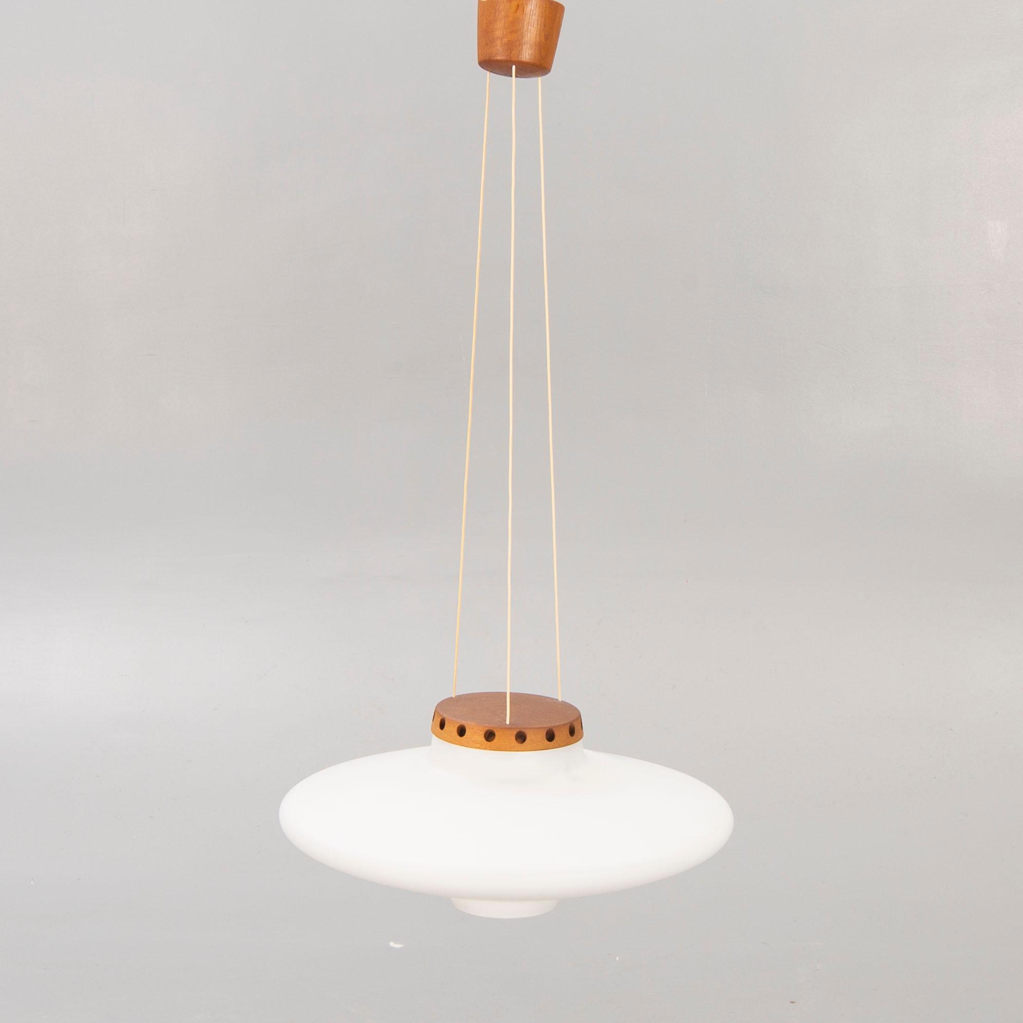 An Uno & Östen Kristinsson "Ufo" ceiling pendant from Luxus 1960s.
