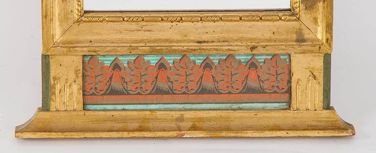 A mirror by Johan Engström, Hudiksvall, early 19th Century.