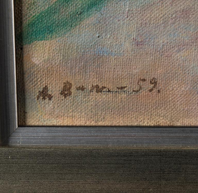 AUGUST BACKMAN, olja på duk, signerad och daterad -59.