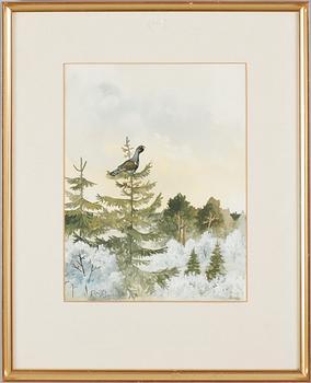 ROLF SVENSSON, akvarell, sign.