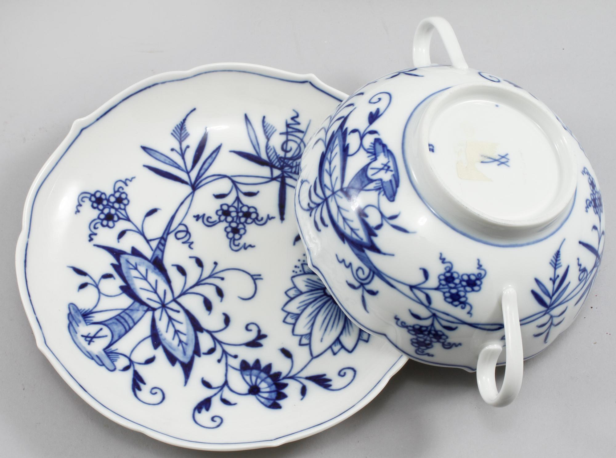 SERVISDELAR, 40 delar, porslin, Meisen, 1900-tal.