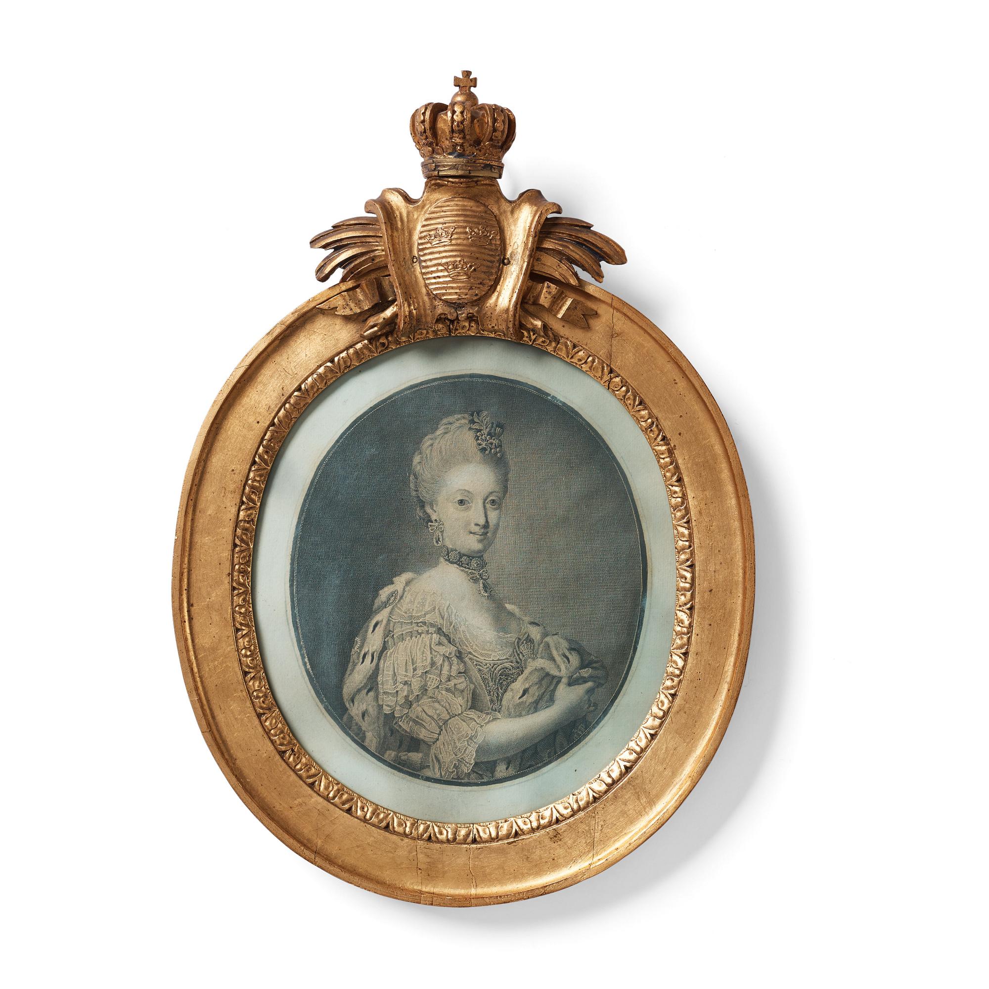 A pair of Gustavian late 18th century frames.