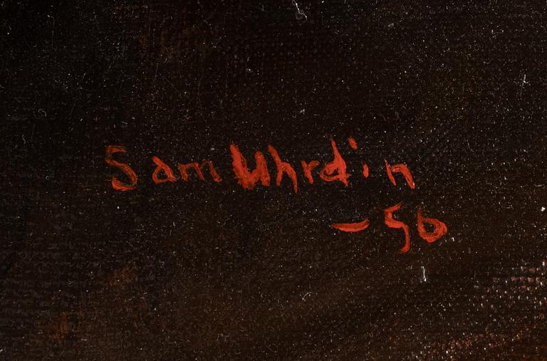 Sam Uhrdin, olja på duk, signerad och daterad -50.