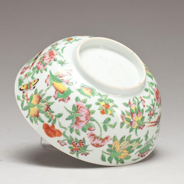 SKÅL, porslin. Kina.  1800-talets slut.