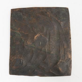 Fredrik I, plåtmynt, 4 daler silvermynt, 1744, Avesta.