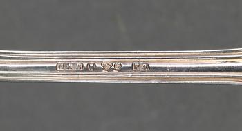 PARTI SILVER, delar 88, bl. a Gewe, Malmö och GAB Stockholm, mitten 1900-talets. Vikt ca 1 591 g.