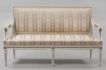 SOFFA, gustaviansk stil, omkring 1900-talets mitt.