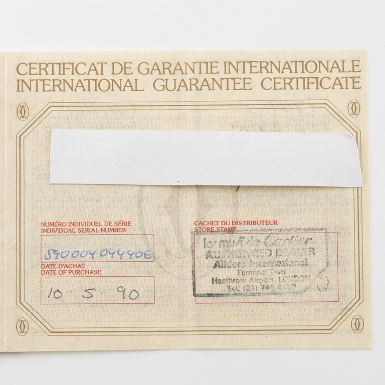 Cartier, must de CARTIER, VLC, wristwatch, 24 mm.