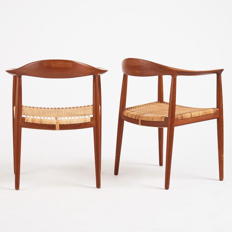 Hans J. Wegner, stolar 1 par, "The Chair", JH501, Johannes Hansen, Danmark.