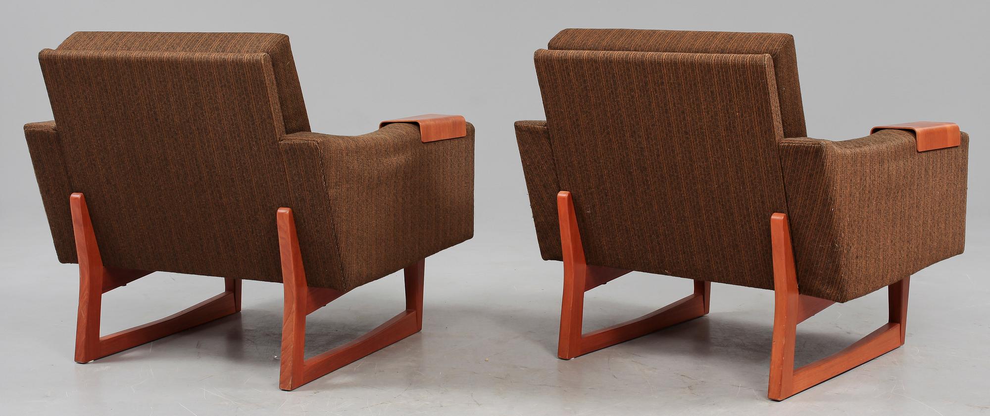 FÅTÖLJER, ett par, Effkå, 1900-talets andra hälft.