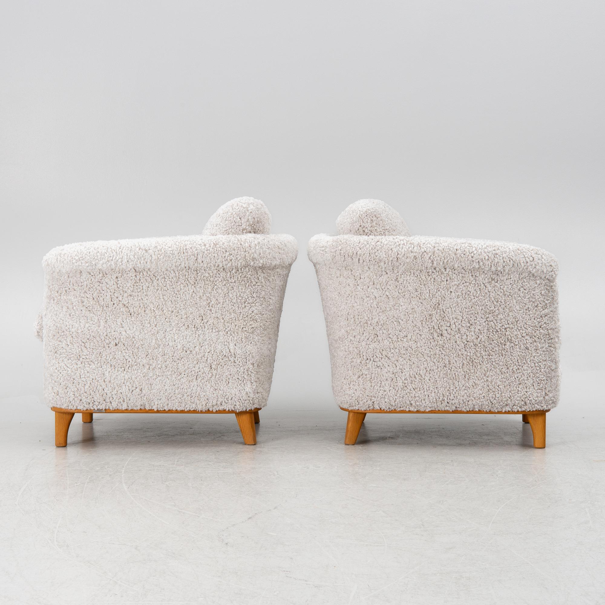 A pair of armchairs, Bröderna Andersson, later part of the 20th century.